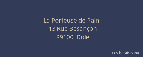 La Porteuse de Pain