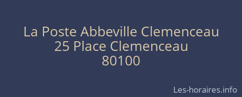 La Poste Abbeville Clemenceau