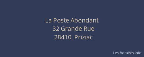 La Poste Abondant