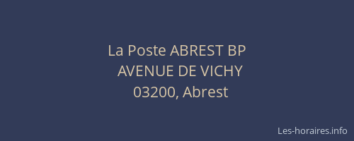La Poste ABREST BP