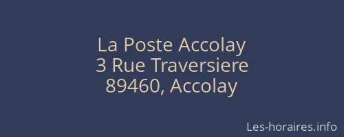 La Poste Accolay