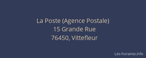 La Poste (Agence Postale)