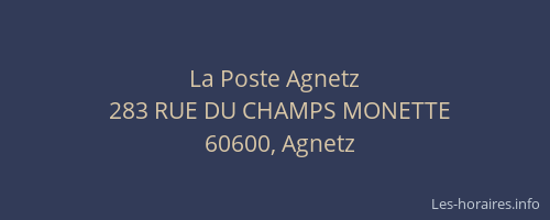 La Poste Agnetz