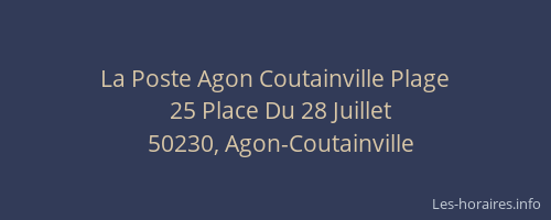La Poste Agon Coutainville Plage