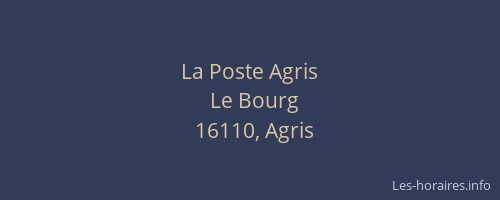 La Poste Agris