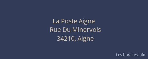 La Poste Aigne