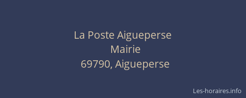 La Poste Aigueperse