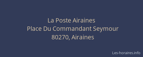 La Poste Airaines