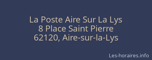 La Poste Aire Sur La Lys