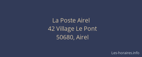 La Poste Airel