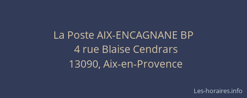 La Poste AIX-ENCAGNANE BP