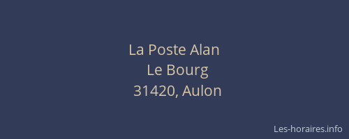 La Poste Alan