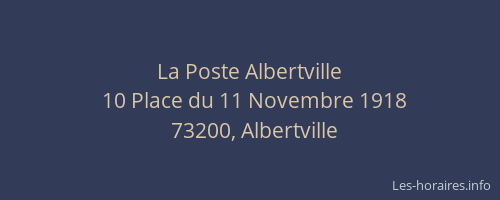 La Poste Albertville