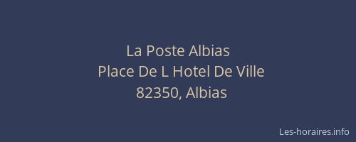 La Poste Albias