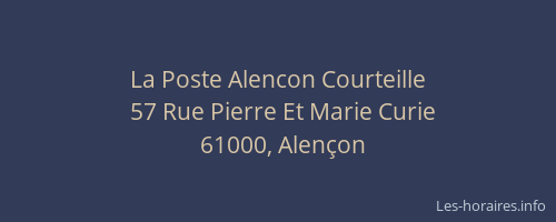 La Poste Alencon Courteille