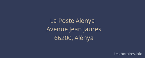 La Poste Alenya