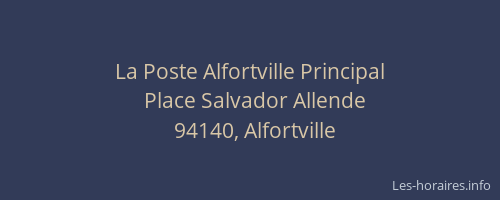 La Poste Alfortville Principal