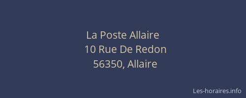 La Poste Allaire