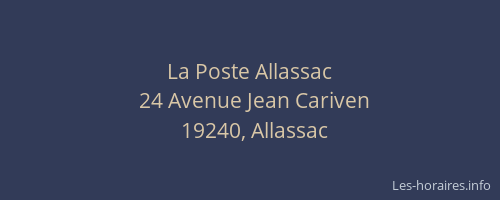 La Poste Allassac