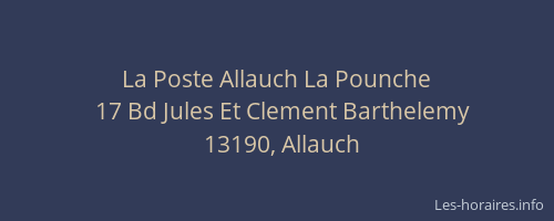La Poste Allauch La Pounche