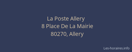 La Poste Allery