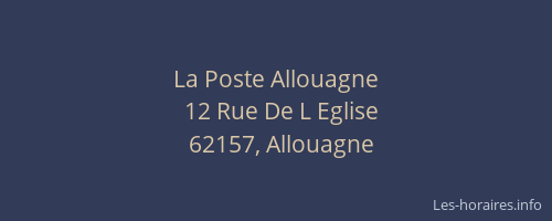 La Poste Allouagne