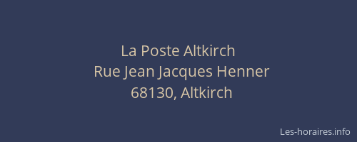 La Poste Altkirch
