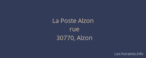 La Poste Alzon