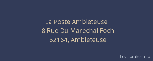 La Poste Ambleteuse