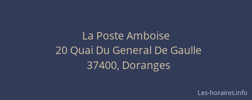 La Poste Amboise