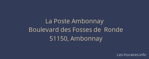 La Poste Ambonnay