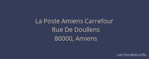 La Poste Amiens Carrefour