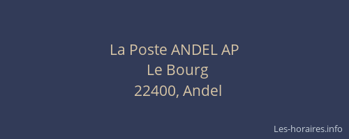 La Poste ANDEL AP