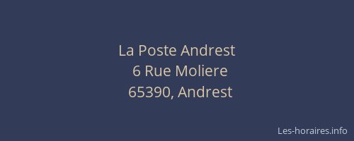 La Poste Andrest