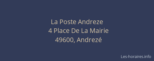 La Poste Andreze