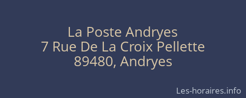 La Poste Andryes