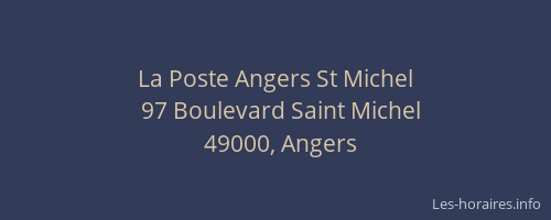 La Poste Angers St Michel