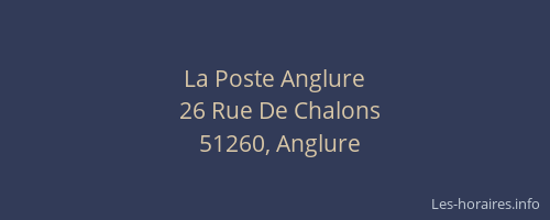 La Poste Anglure