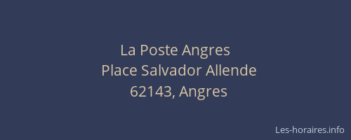 La Poste Angres