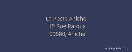 La Poste Aniche