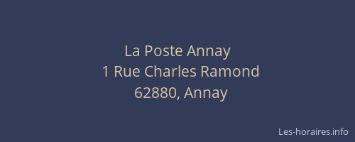 La Poste Annay