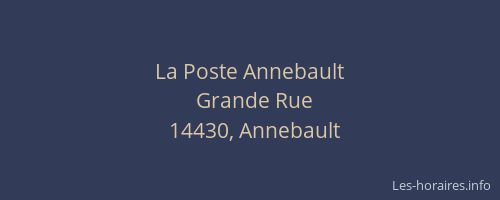 La Poste Annebault