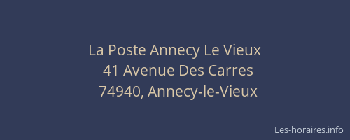 La Poste Annecy Le Vieux