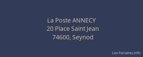La Poste ANNECY