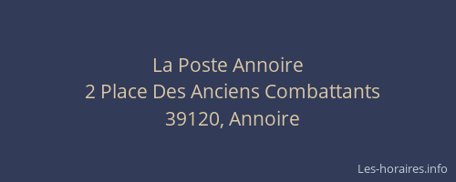 La Poste Annoire