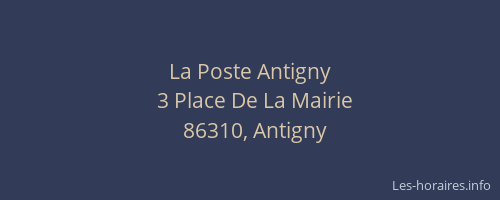 La Poste Antigny