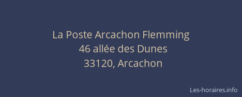 La Poste Arcachon Flemming