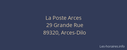La Poste Arces