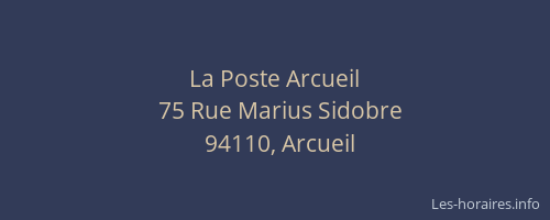 La Poste Arcueil
