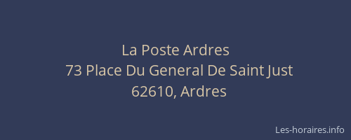 La Poste Ardres